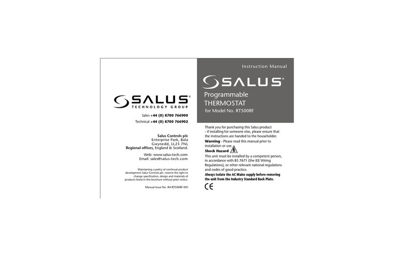 Salus RTS00RF User manual