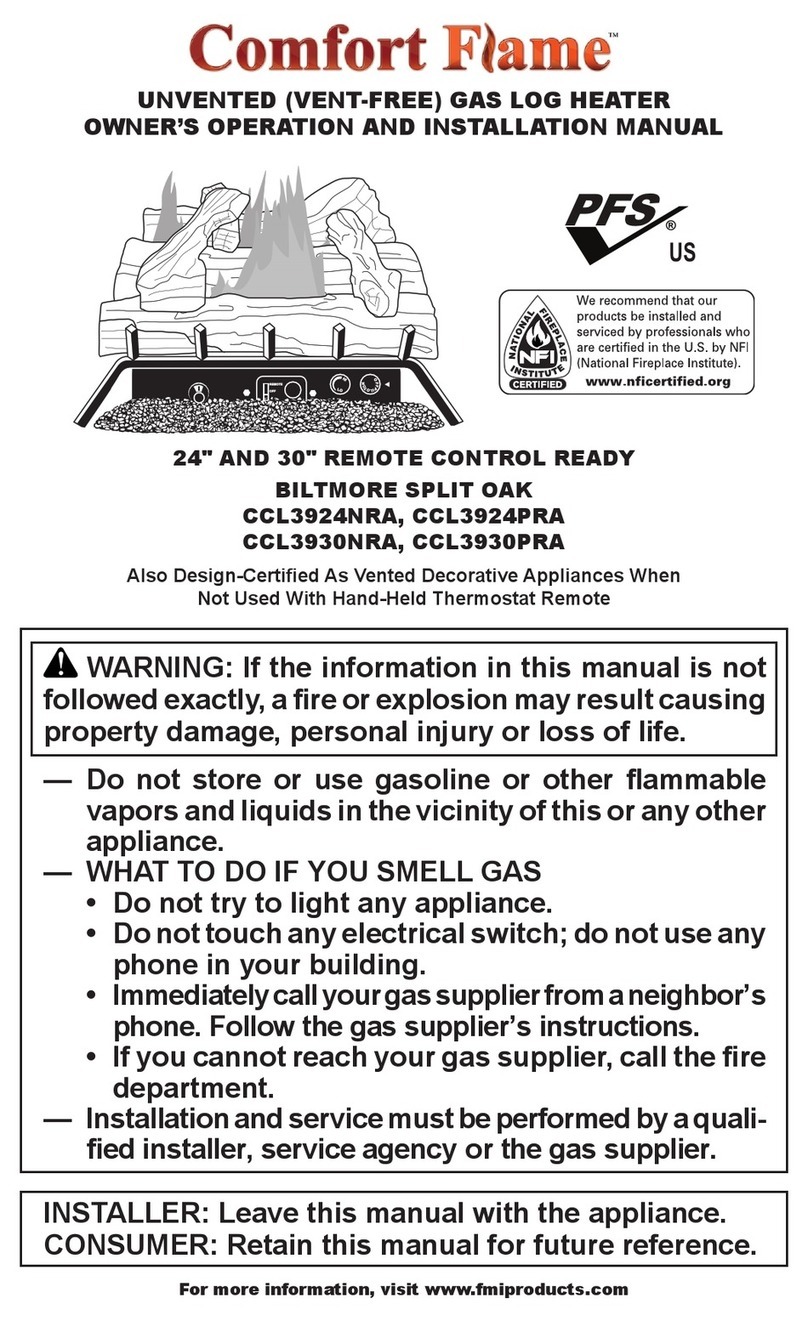 Comfortflame CCL3924NRA owner's manual Comfortflame CCL3924NRA owner's manual