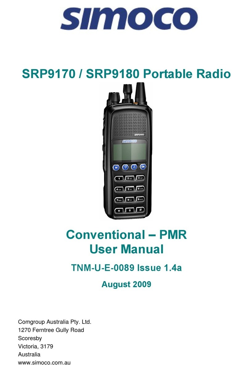 Simoco SRP9170 User manual Simoco SRP9170 User manual