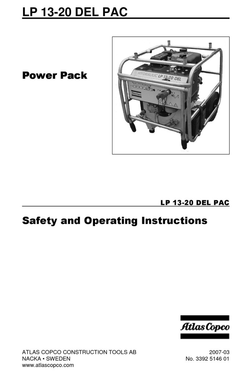 Atlas Copco LP 13-20 DEL PAC Safety and operating instructions