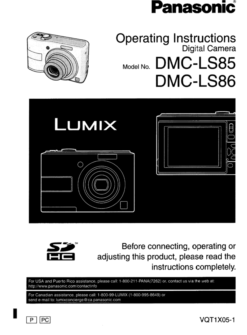 Panasonic Lumix DMC-LS85 User manual Panasonic Lumix DMC-LS85 User manual