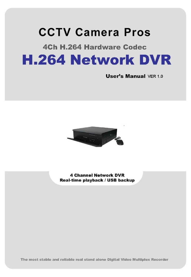 Triplex 4Ch H.264 hardware codec Network DVR user manual