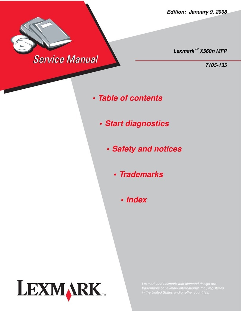 Lexmark X560n MFP User manual Lexmark X560n MFP User manual