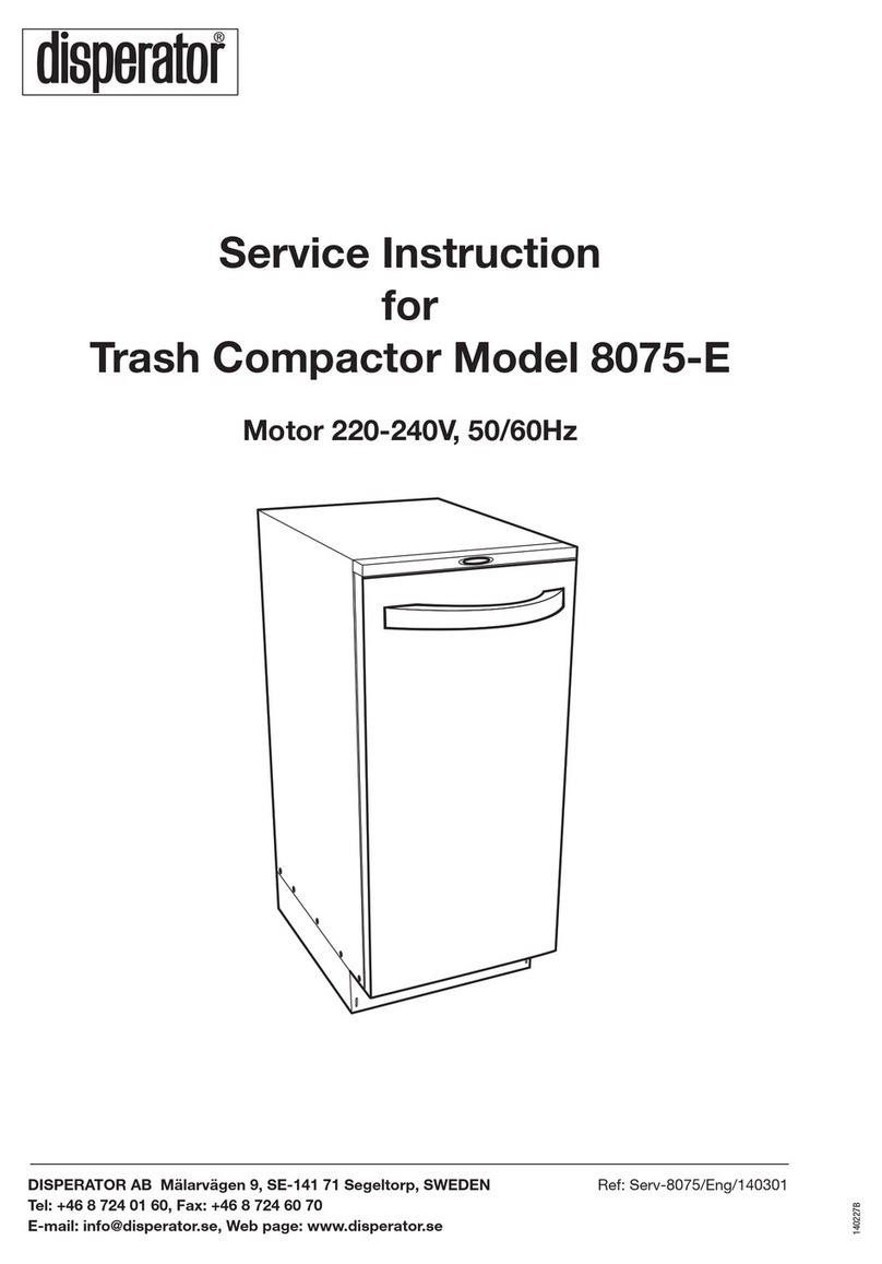 disperator 8075-E Service instruction