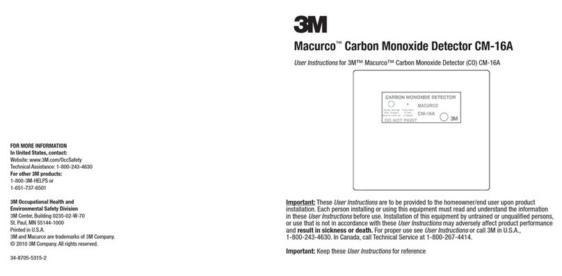3M Macurco CM-16A User instructions