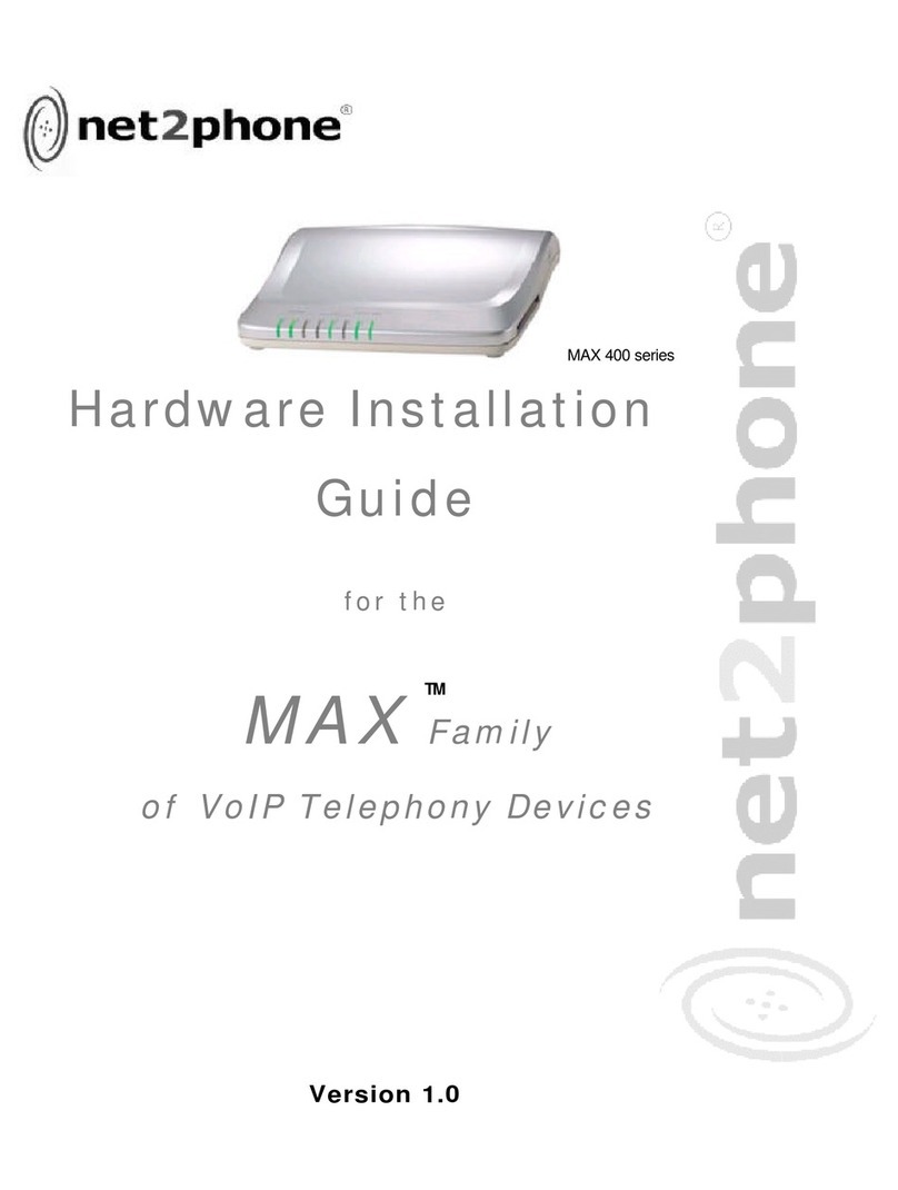 Net2Phone MAX 400 Series Manual