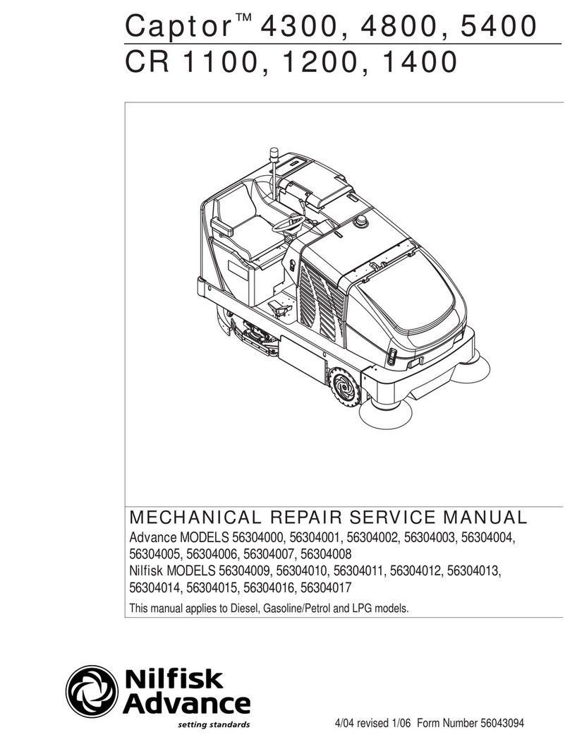 Nilfisk-Advance Captor 4300 Mechanical repair service manual