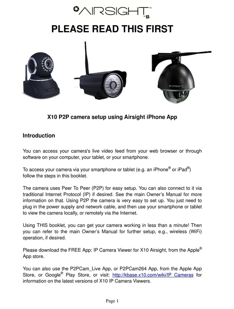 Airsight X10 P2P Setup