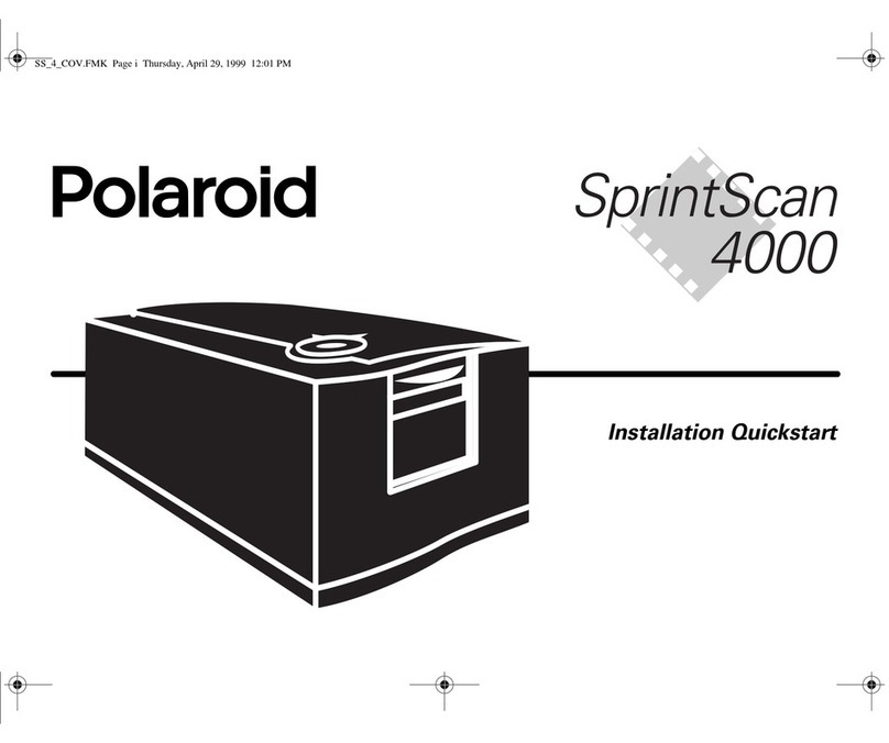 Polaroid SprintScan 4000 User manual Polaroid SprintScan 4000 User manual