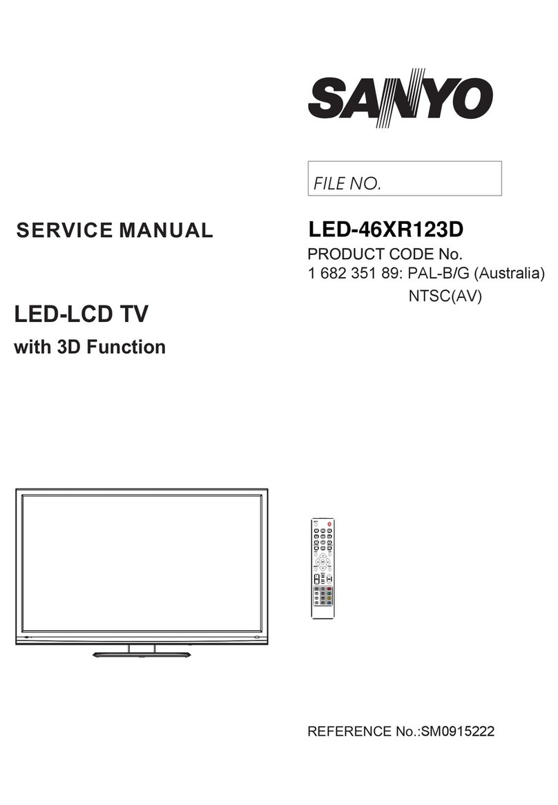 Sanyo LED-46XR123D User manual