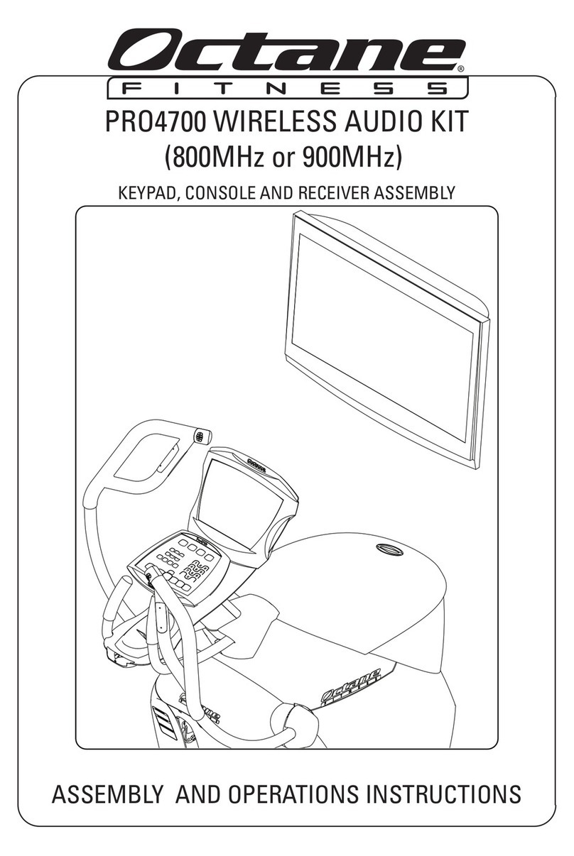 Octane Fitness PRO4700 Assembly and operation instructions