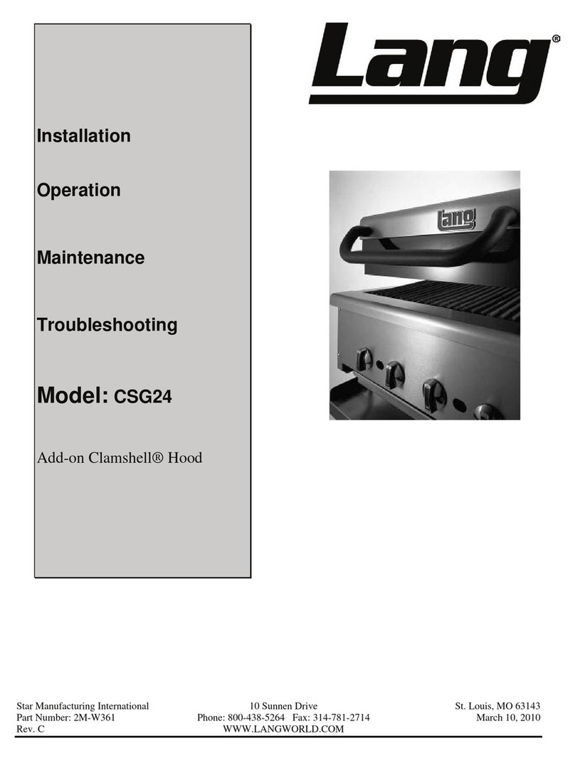 Lang CSG24 Installation & maintenance instructions
