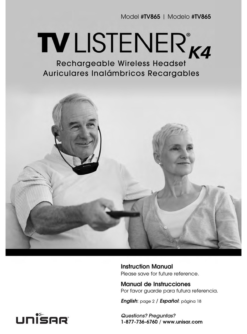 Unisar TV865 User manual