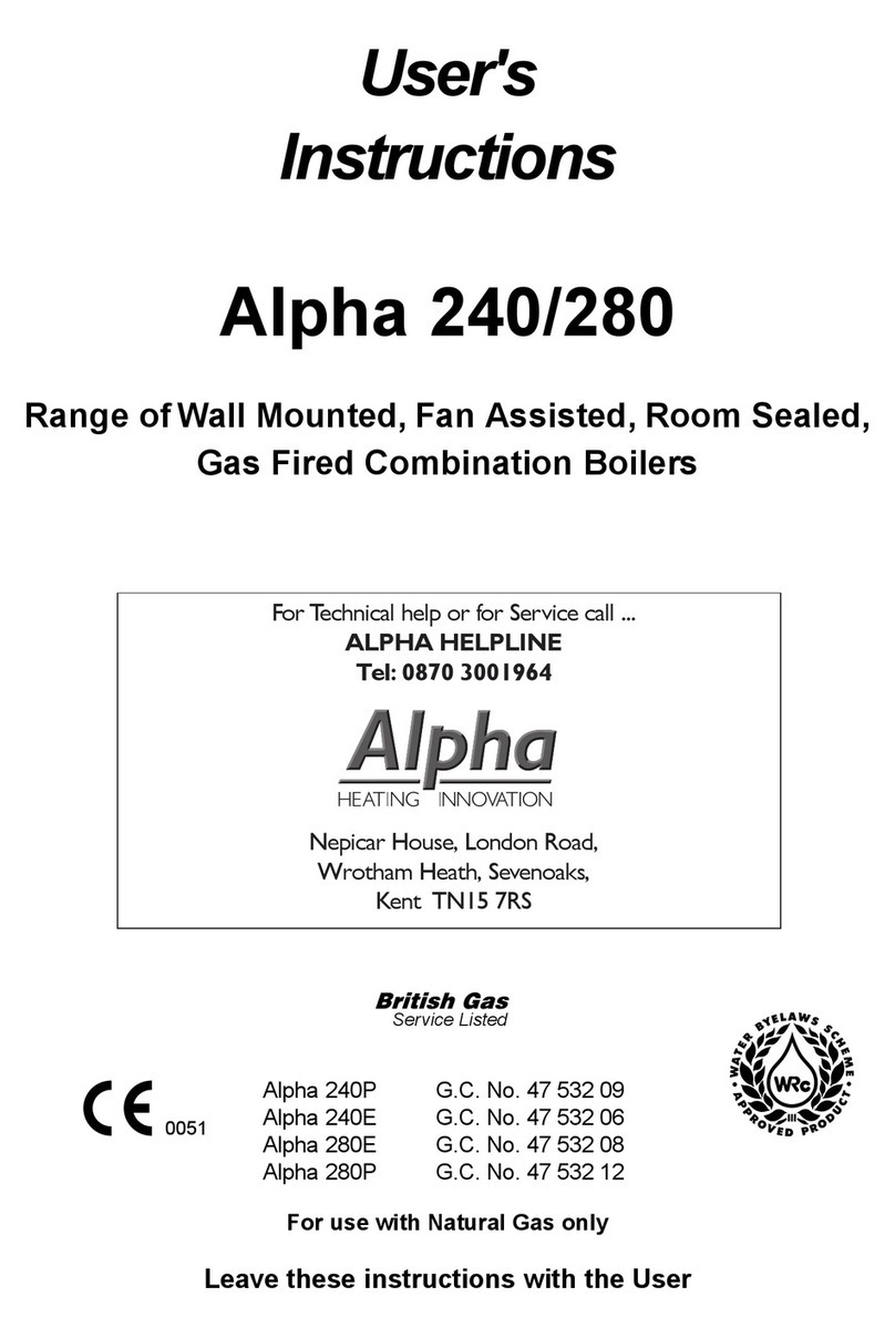 Alpha 240P User instructions