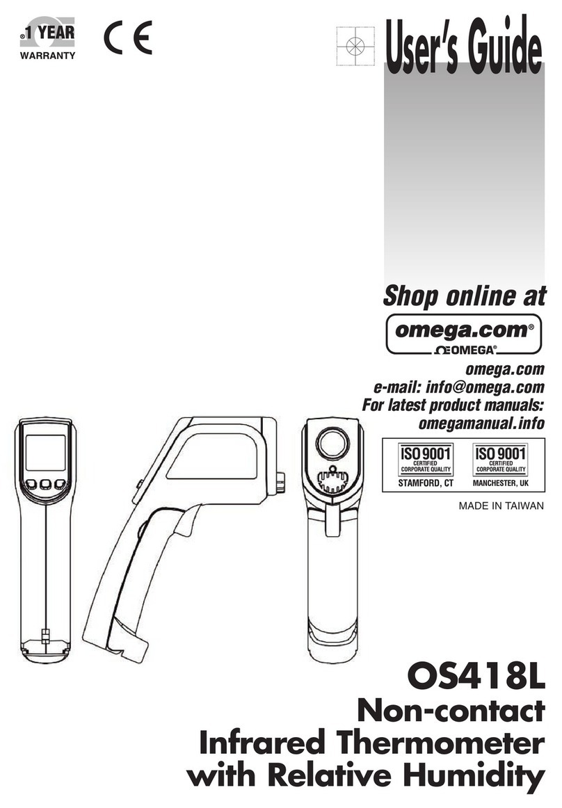Omega OS418L User manual Omega OS418L User manual