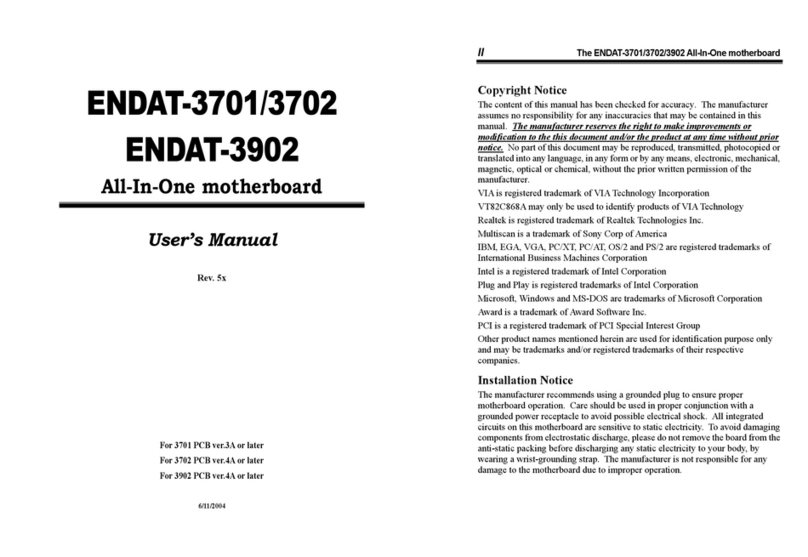Unicorn Computer ENDAT-3701 User manual Unicorn Computer ENDAT-3701 User manual