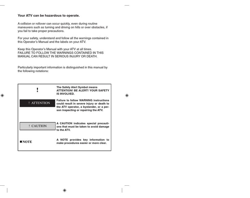 Arctic Cat 2008 400 4x4 owner's manual