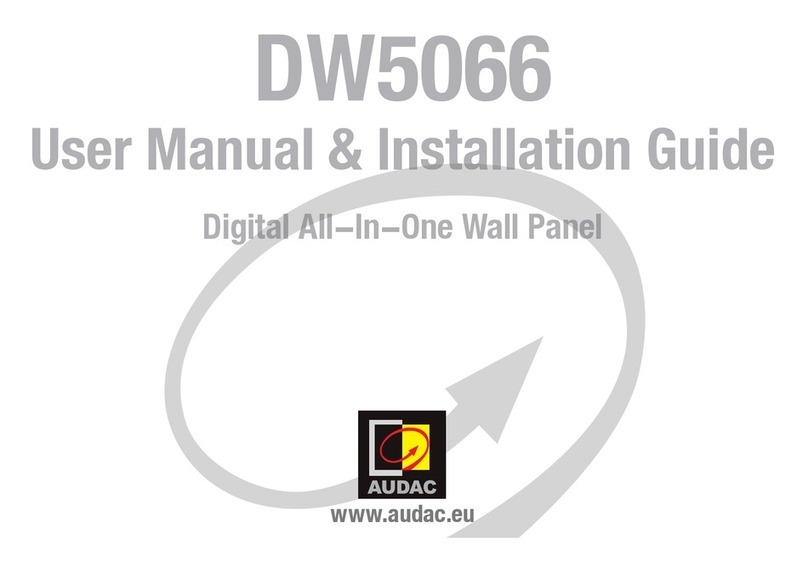 AUDAC DW5066 User manual & installation guide