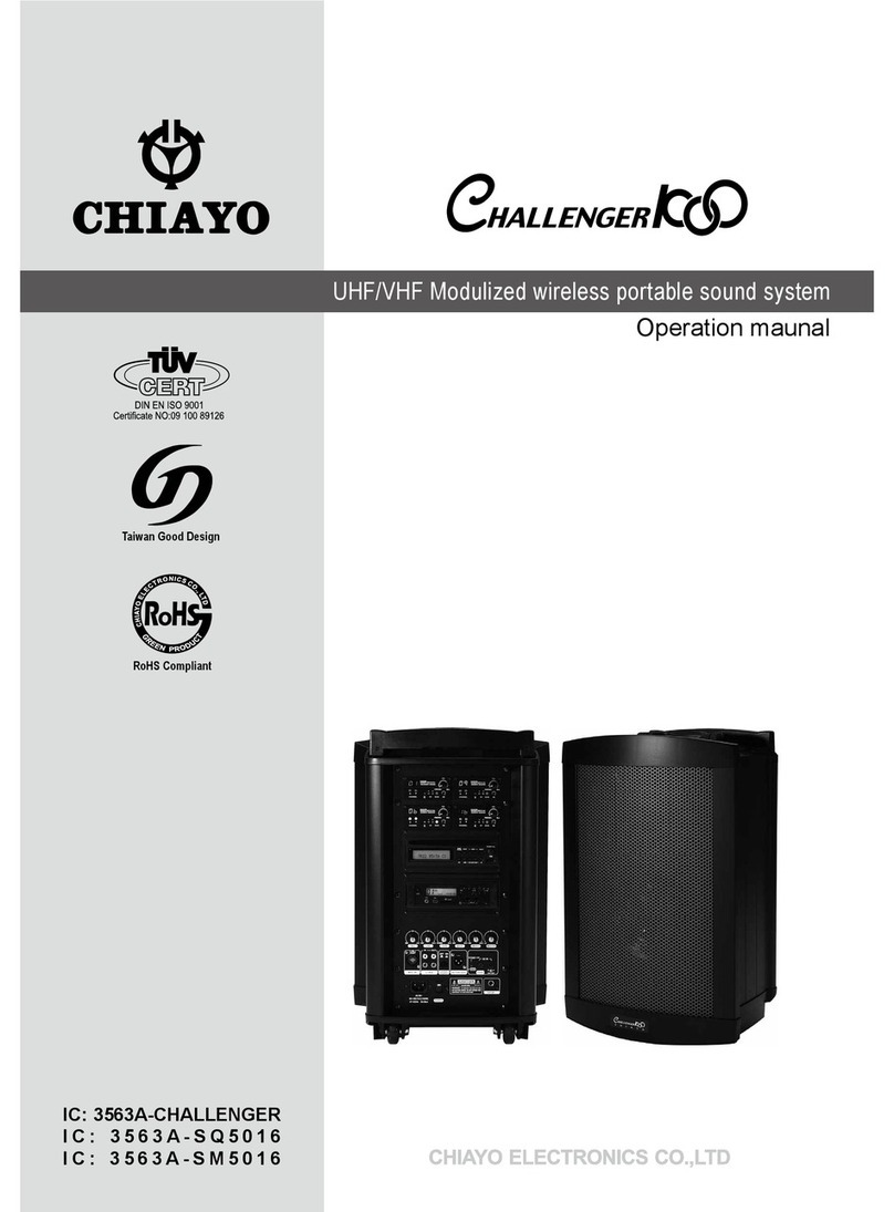 Chiayo Challenger ICOO Operation manual