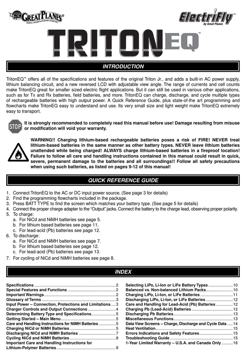 GREAT PLANES TritonEQ Quick reference guide