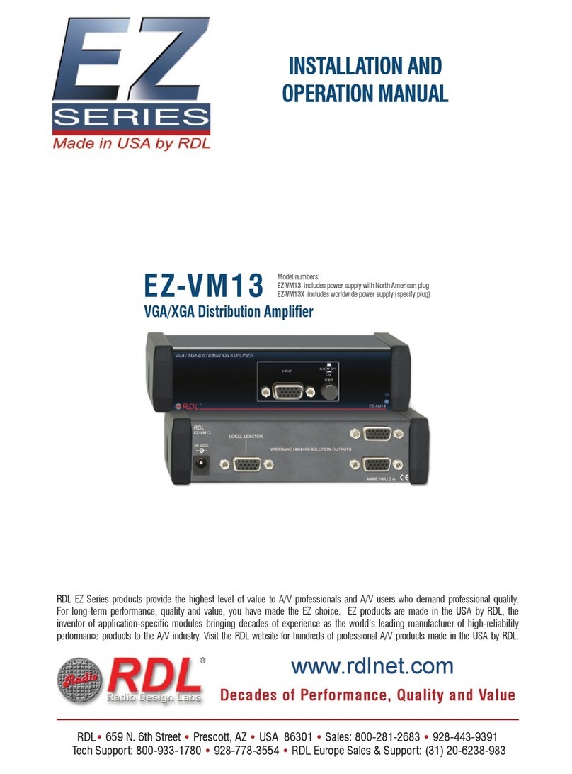 RDL EZ-VM13 User manual