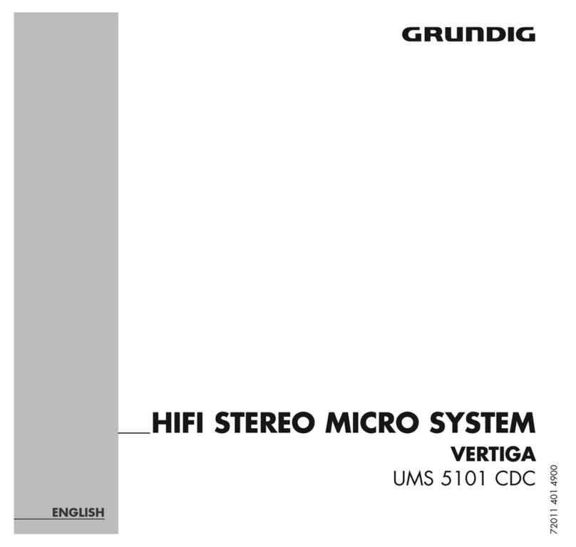 Grundig VERTIGA UMS 5101 CDC User manual