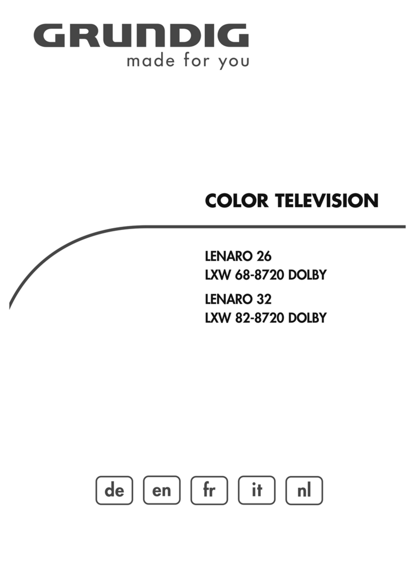 Grundig LENARO 26 LXW 68-8720 DOLBY User manual