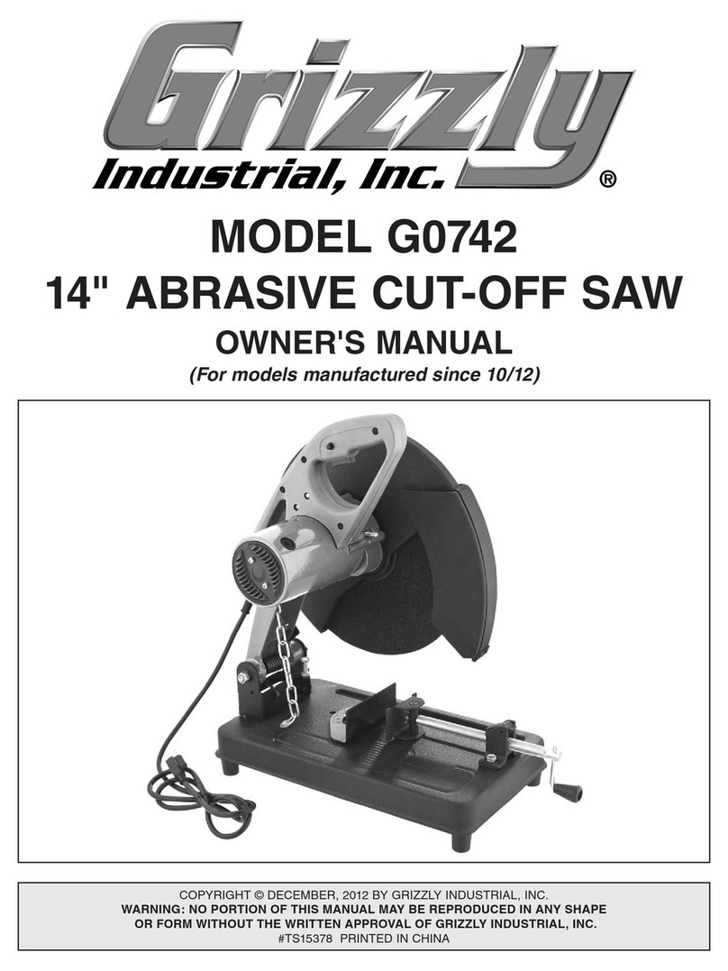 Grizzly G0742 User manual