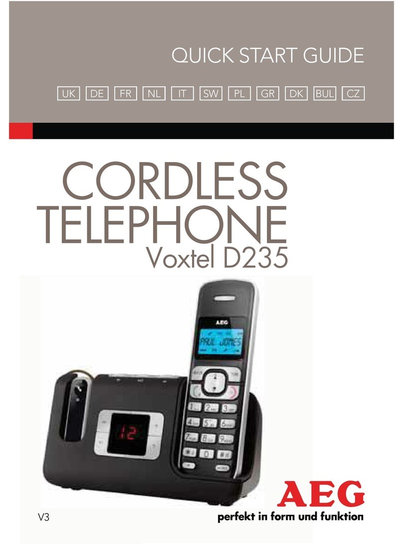AEG Voxtel D235 User manual AEG Voxtel D235 User manual