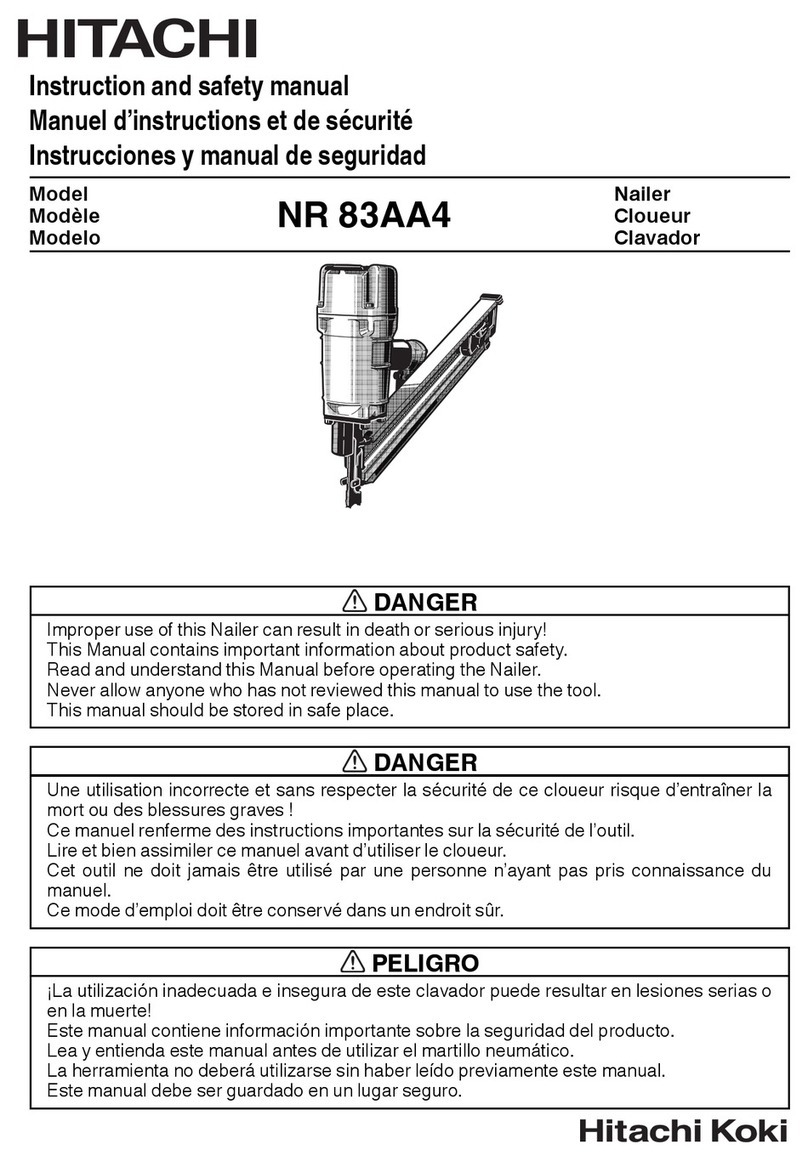 Hitachi NR 83AA4 Instruction and safety manual Hitachi NR 83AA4 Instruction and safety manual