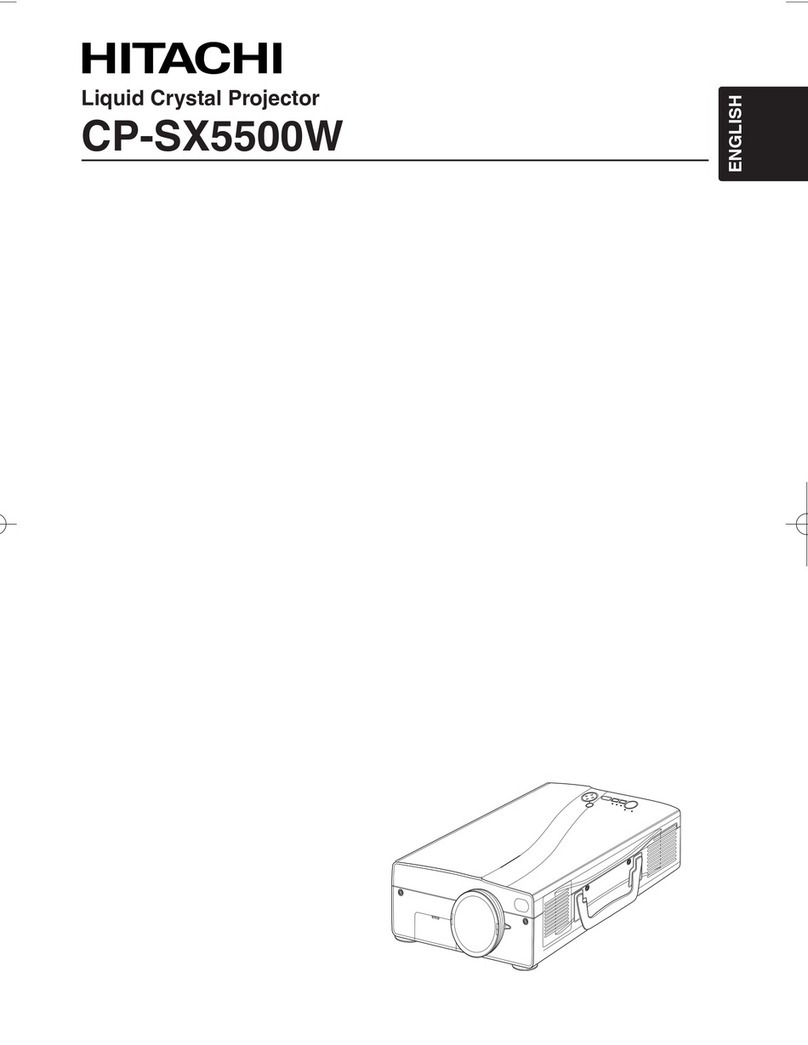 Hitachi CP-SX5500W User manual