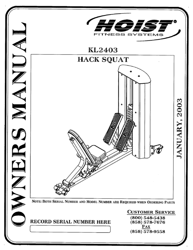 Hoist Fitness KL2403 owner's manual