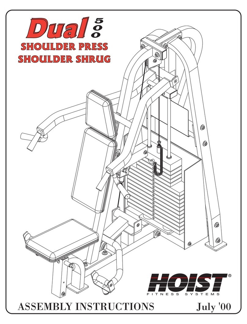 Hoist Fitness dual 500 Assembly instruction