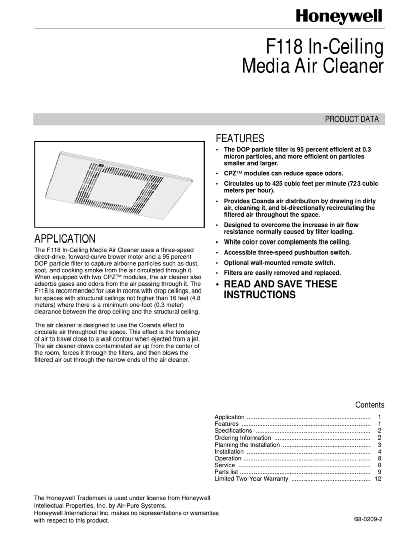 Honeywell F118 Operation manual