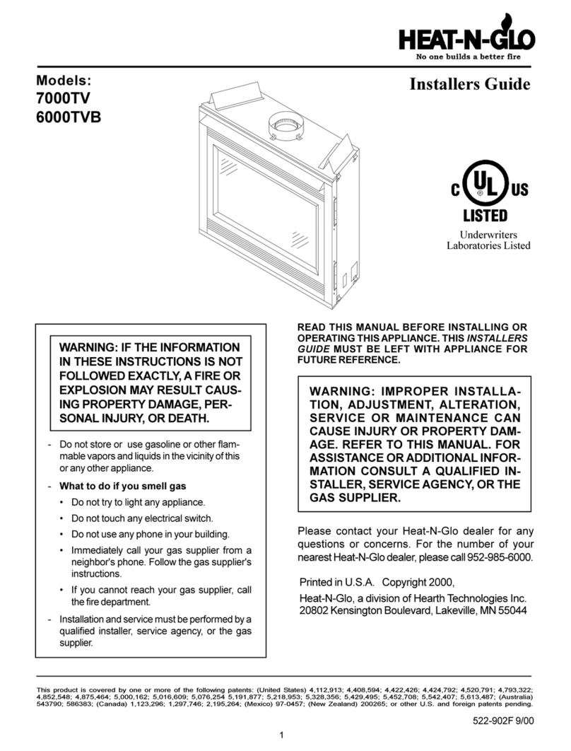 Heat-N-Glo 7000TV Installer's guide