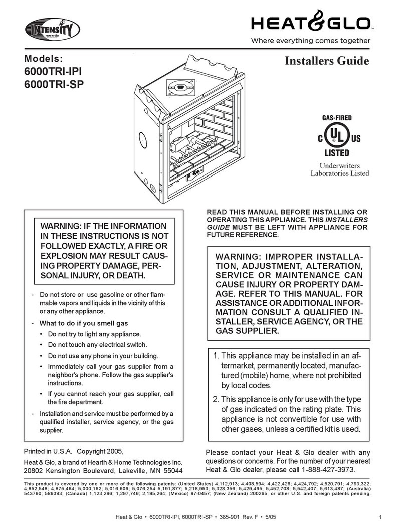 Heat & Glo 6000TRI-IPI Assembly instructions Heat & Glo 6000TRI-IPI Assembly instructions