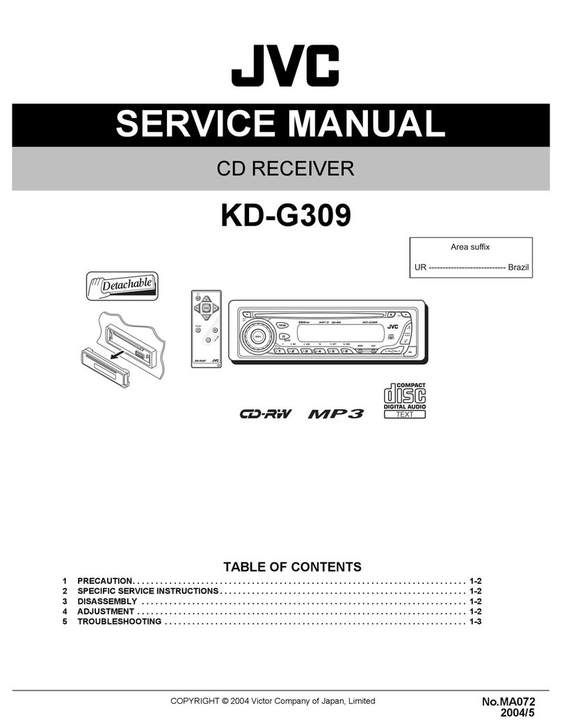 JVC KD-G309 User manual