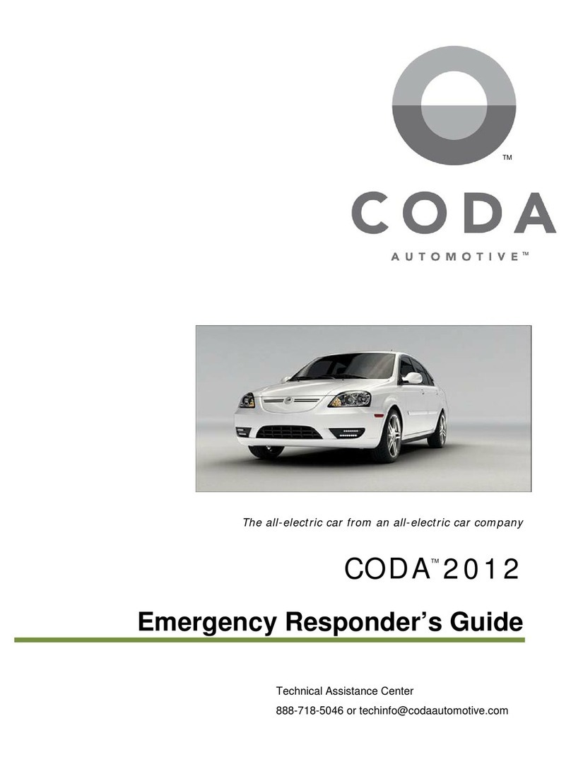 Coda 2012 Vehicle Emergency responder's guide