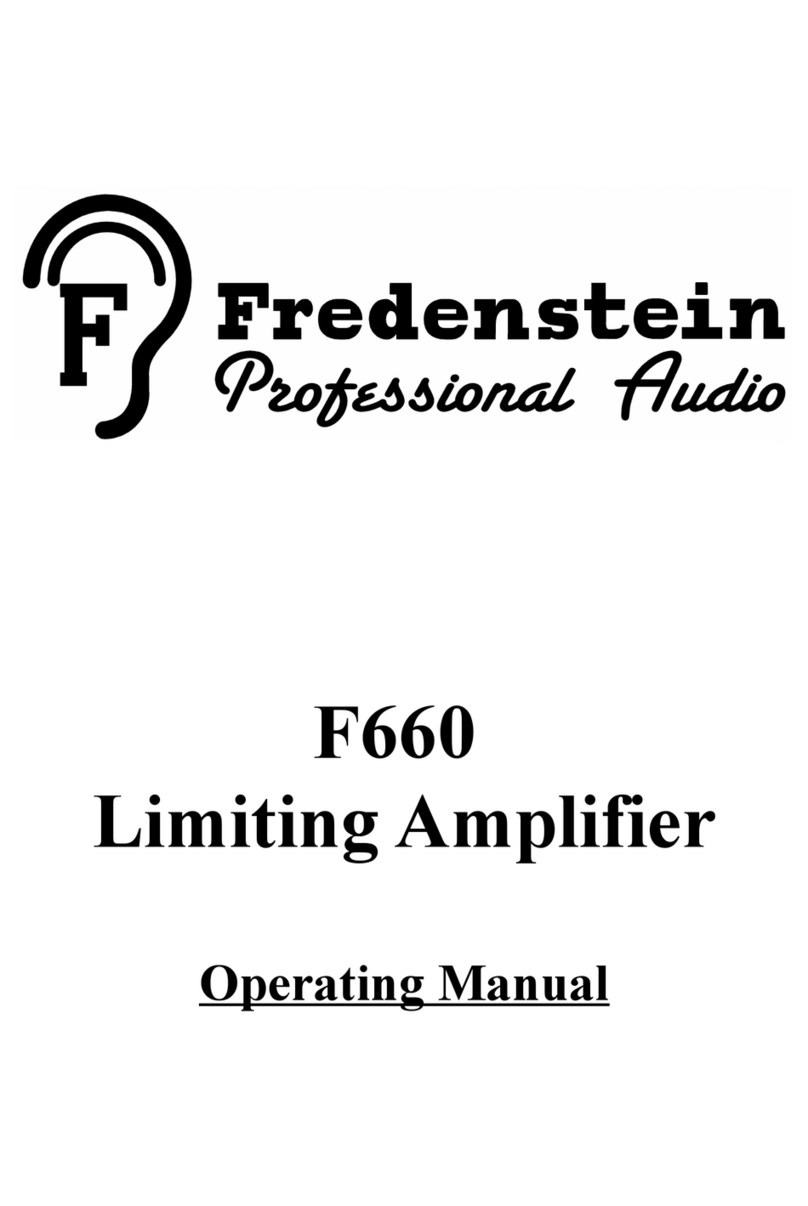 Fredenstein F660 operating manual