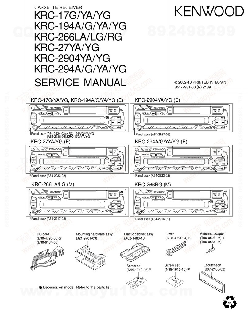 Kenwood KRC-17G Service manual