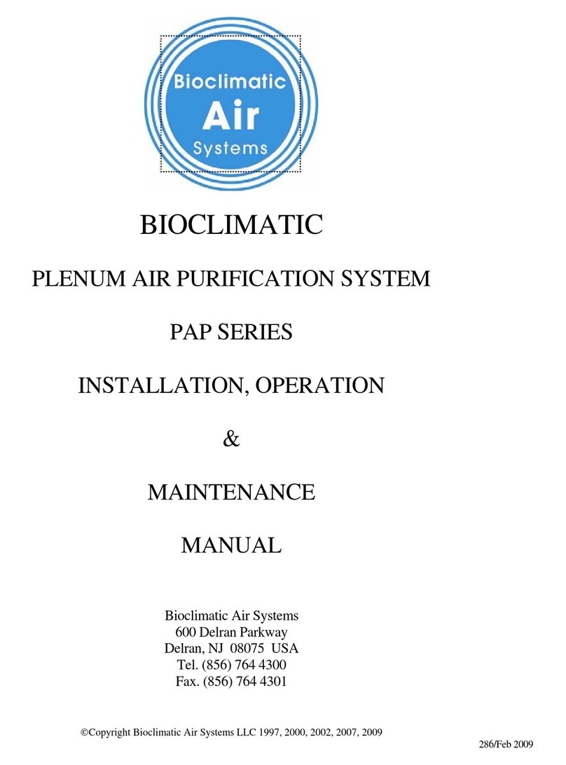 Bioclimatic PAP SERIES User manual