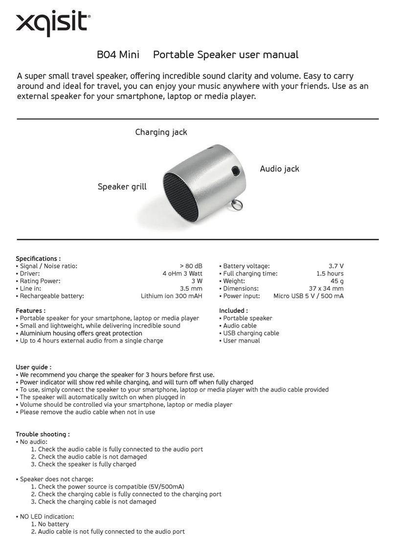 Xqisit B04 Mini user manual