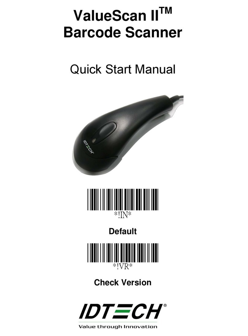 IDTECH ValueScan II Quick start manual