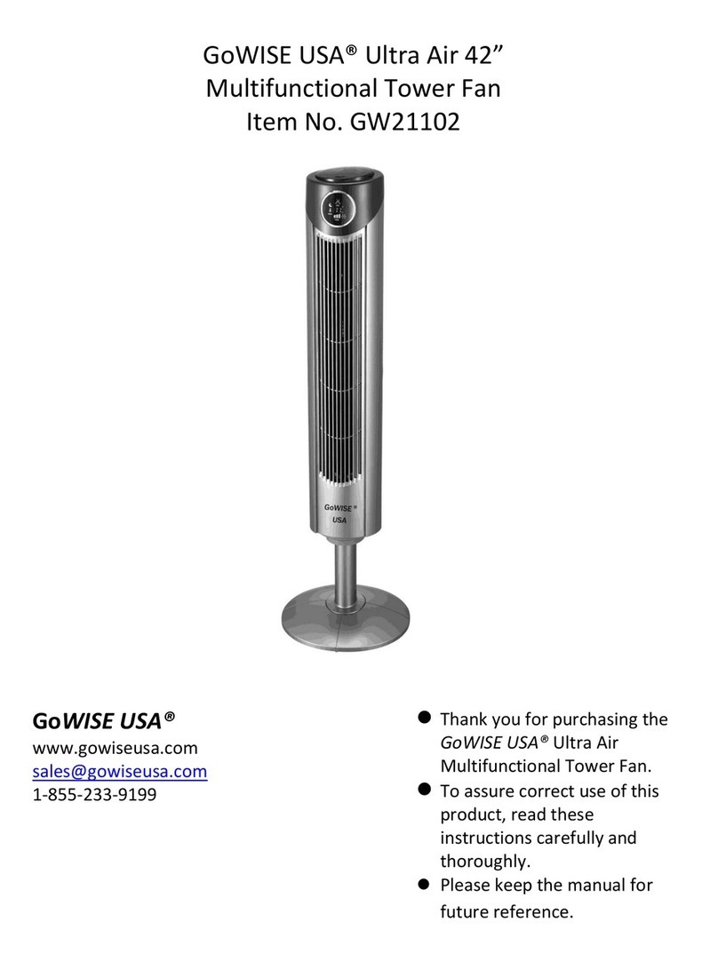 GoWISE USA Ultra Air 42" GW21102 user guide