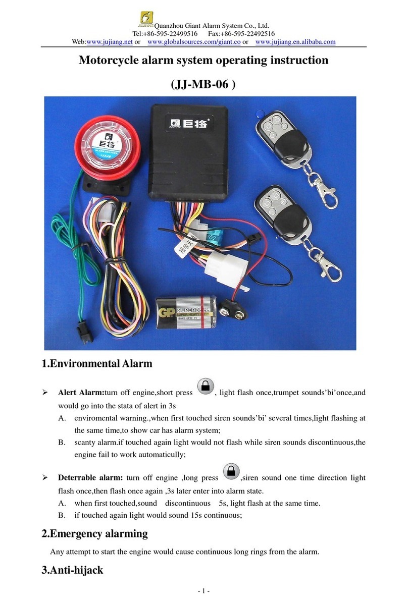 Giant Alarm System JJ-MB-06 operating instructions