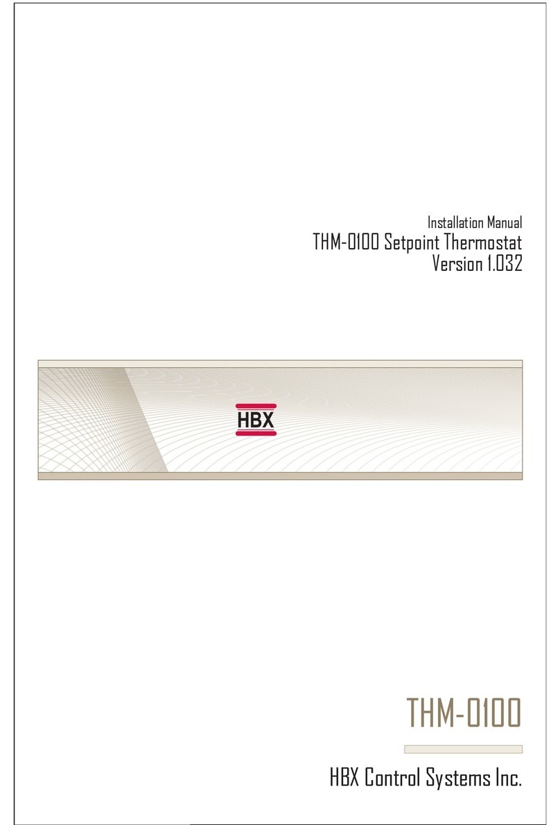 HBX THM-0100 installation manual