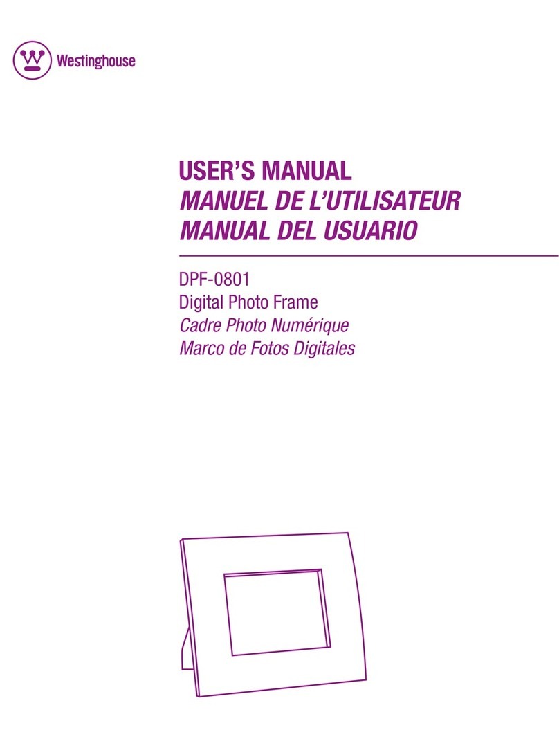Westinghouse DPF-0801 - Digital Photo Frame User manual