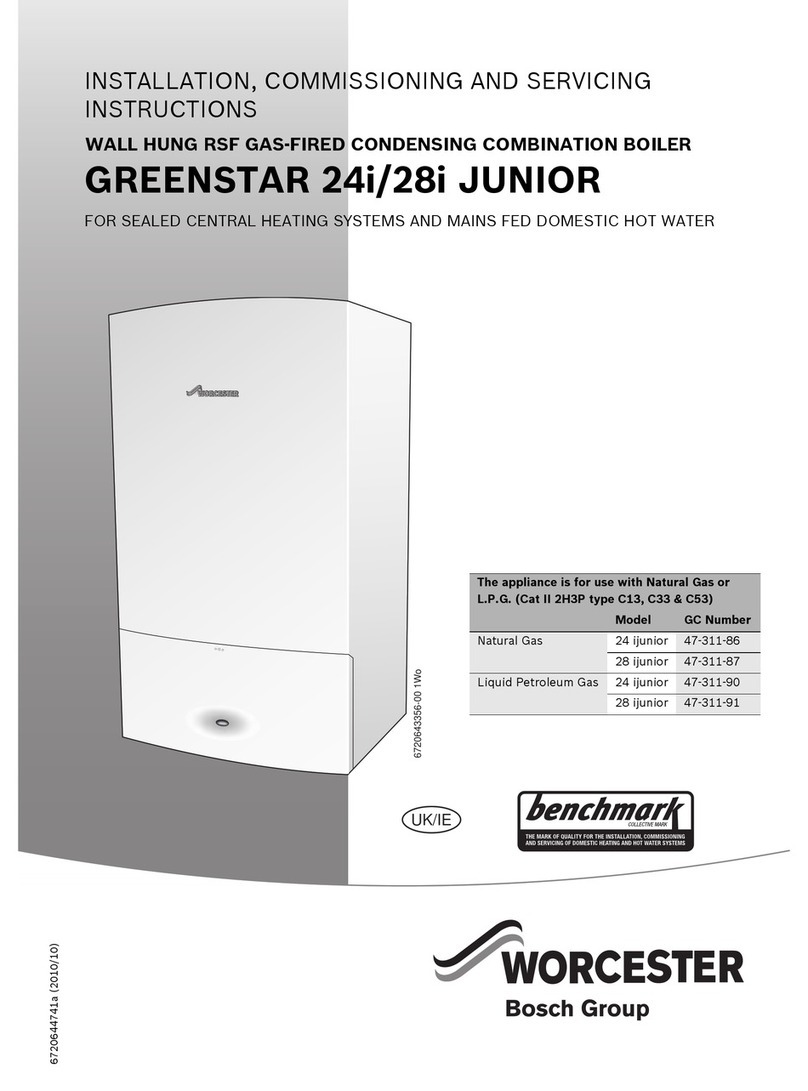 Worcester GREENSTAR 24i junior installation instructions