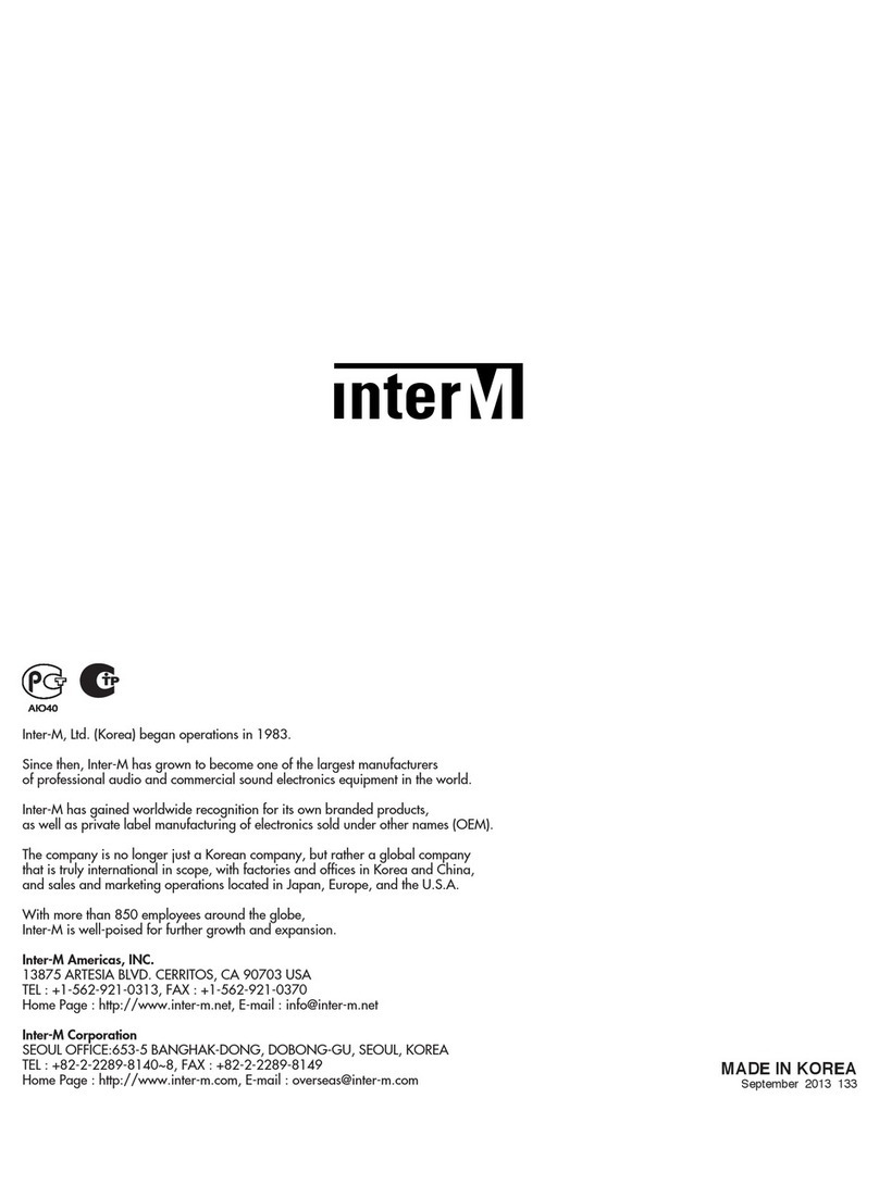Inter-m ARM-911 Operation manual
