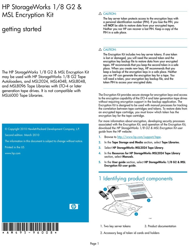 HP StorageWorks 1/8 G2 User manual